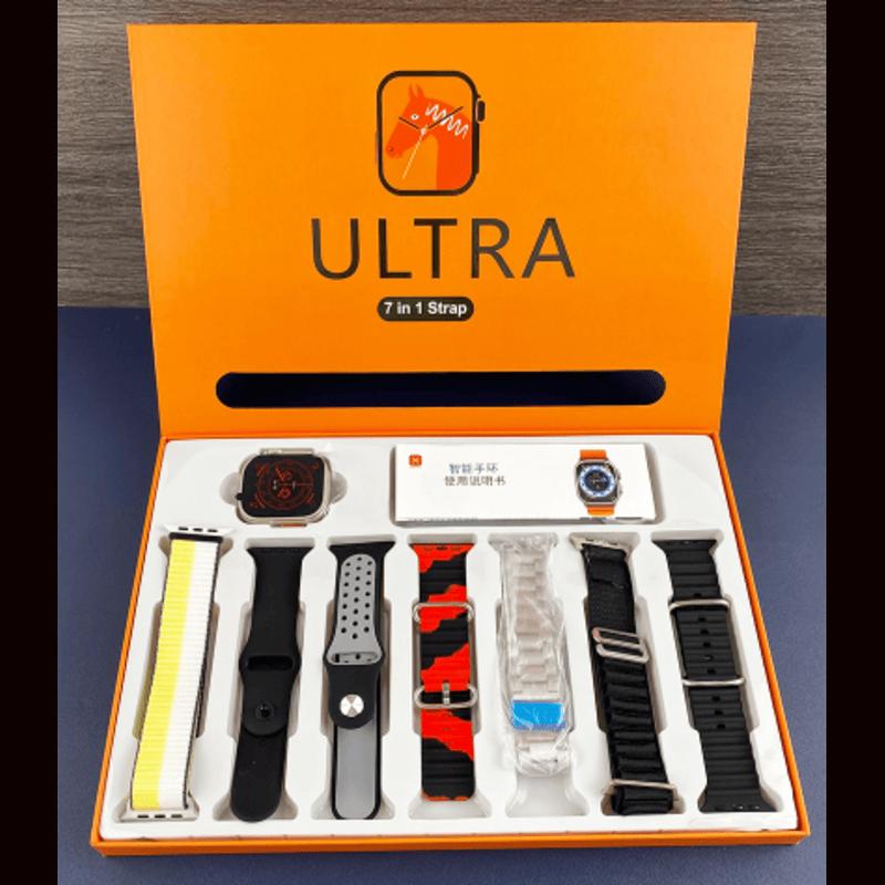 Ultra Smart Watch With Multicolor Straps
