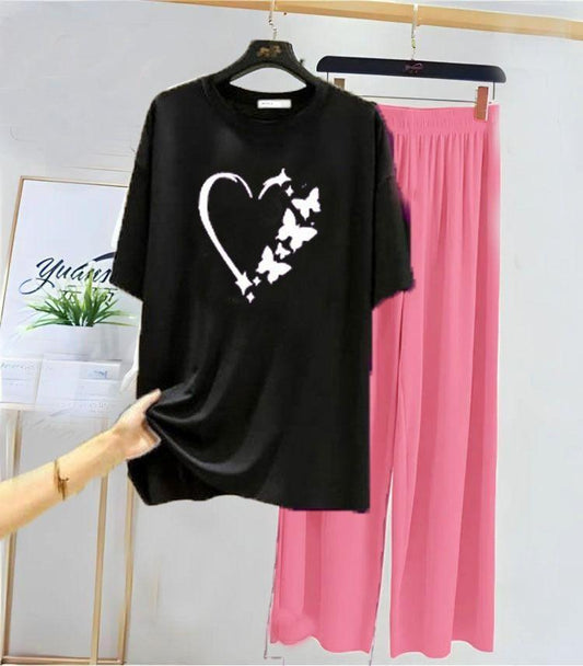 Stylish Women's Printed Night Suit - 2 Pcs