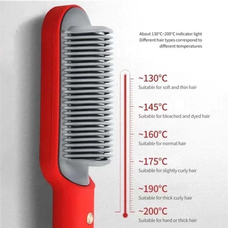 Professional Electric Hair Straightener Brush
